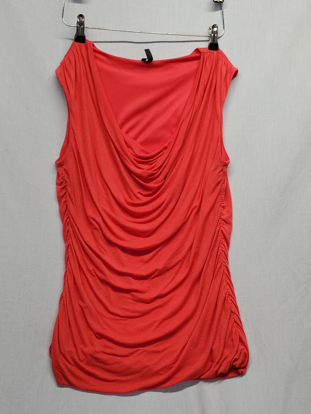 Maurices Coral Cowl Neck Sleeveless Top